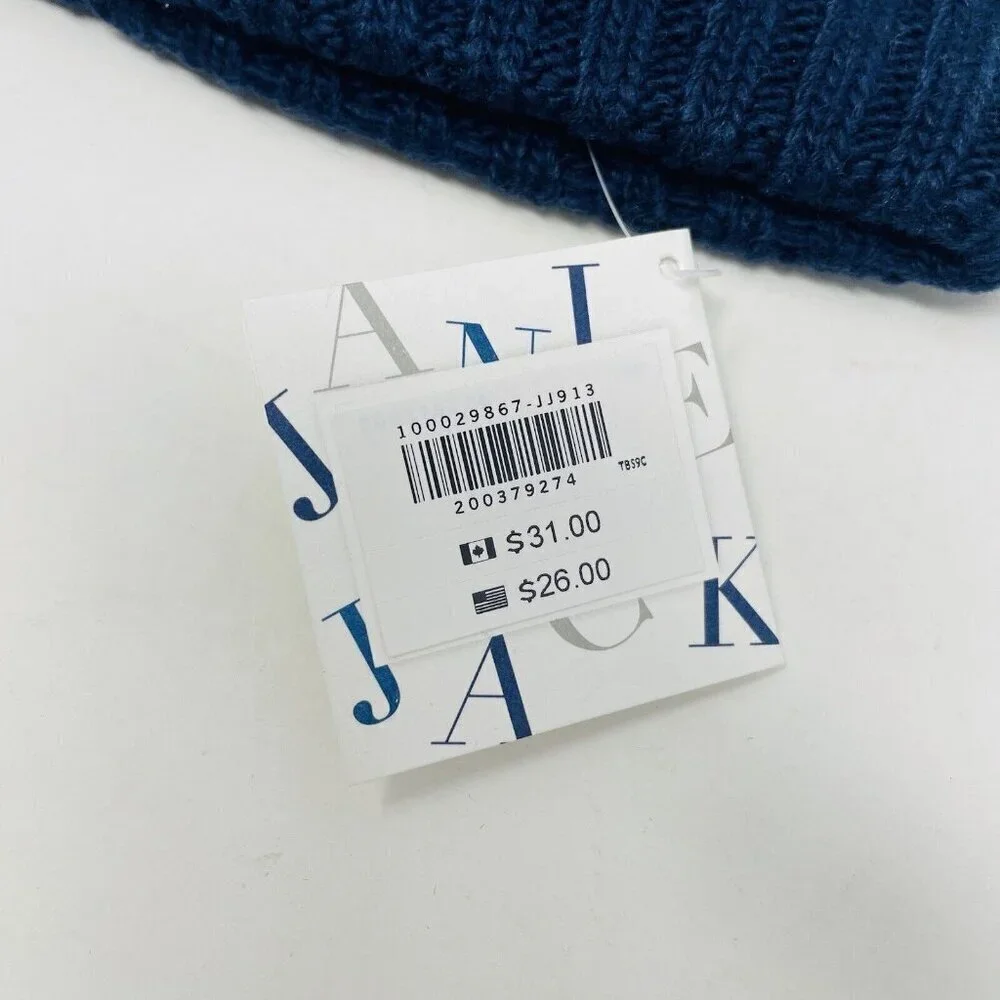 Janie‎ and Jack Baby Boys 6-12 Months Fair Isle Pom Pom Winter Hat in Blue $26